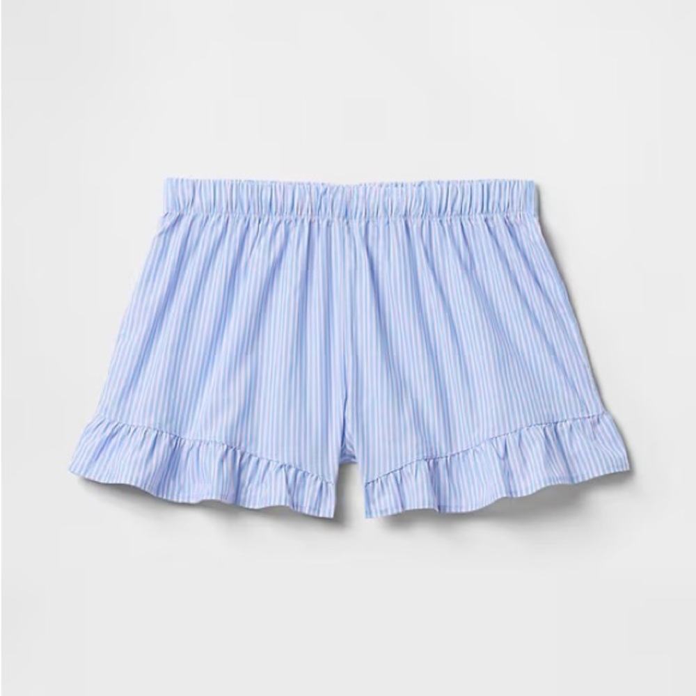 Gap Body Poplin Ruffle PJ Shorts XS NEW